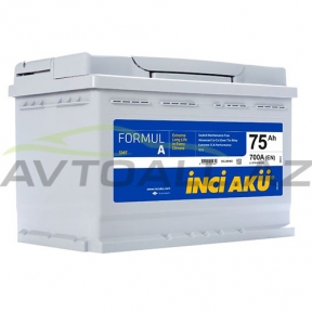 İnci Aku 75Ah R+  FormulA