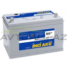 Inci Aku 80 Ah Asia FormulA L+  