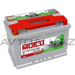 Mutlu Aku 72 Ah R+ EFB