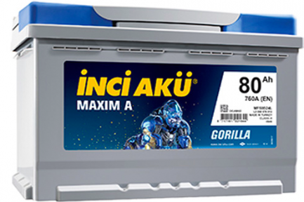 Inci Aku 80 Ah FormulA MAXİMA GORİLLA R+
