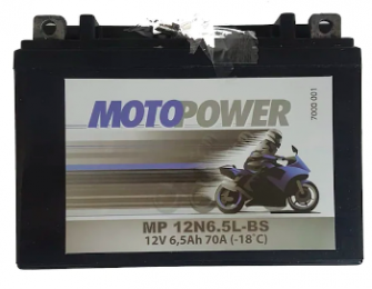 MOTOPOWER 6.5 AH 12V 12N6.5L-BS