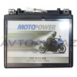 MotoPower 12Ah MP X12- BS